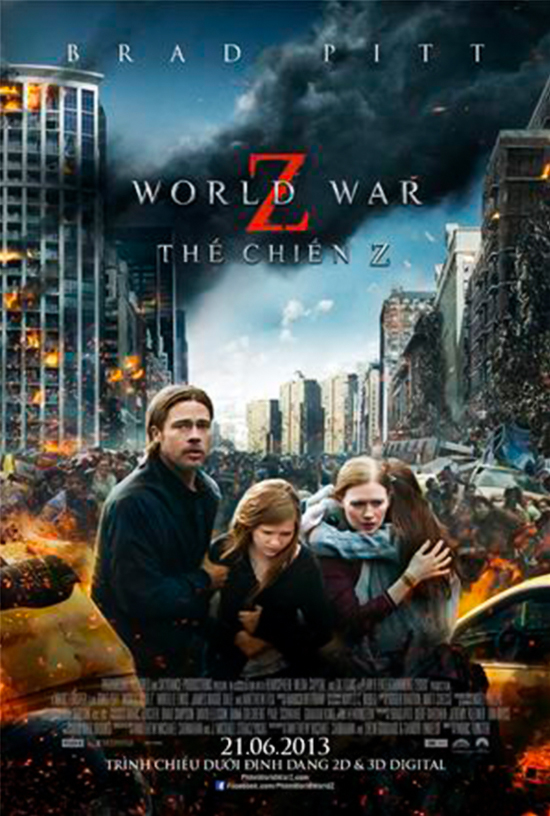 World War Z trong kịch bản gốc có nguồn lây lan virus xuất phát từ tội ác mổ cướp nội tạng diễn ra tại Trung Quốc. Tuy nhiên để có thể xâm nhập vào thị trường rộng lớn này cùng với áp lực kiểm duyệt, bộ phim đã phải thay đổi chi tiết nguồn lây nhiễm virus trong kịch bản.