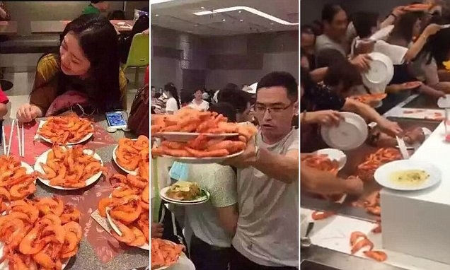 Cảnh tượng người Trung Quốc vào nhà hàng buffet lấy đầy đĩa thức ăn nhưng không ăn hết không phải xa lạ.