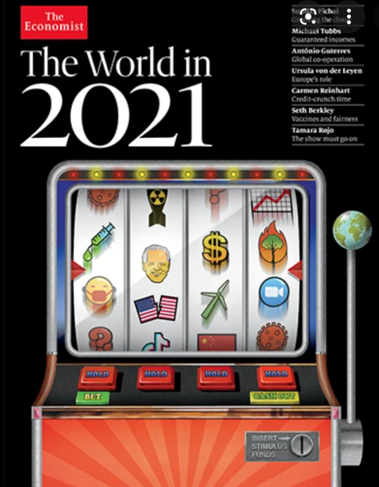 Bìa tạp chí The Economist 2021 (Nguồn ảnh: chụp màn hình video)