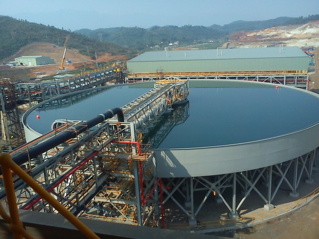 Một bể lọc quặng trong nhà máy chế biến khoáng sản Núi Pháo thuộc Tập đoàn Masan Tài Nguyên. (Ảnh: Tara)