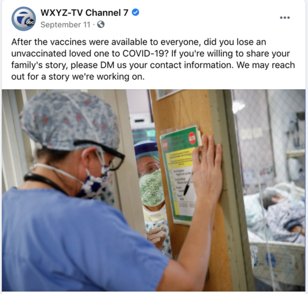 Thu thập tin tử vong vì Covid-19 do không tiêm vaccine, hãng truyền thông bị ngập tin về tác hại chết người sau tiêm